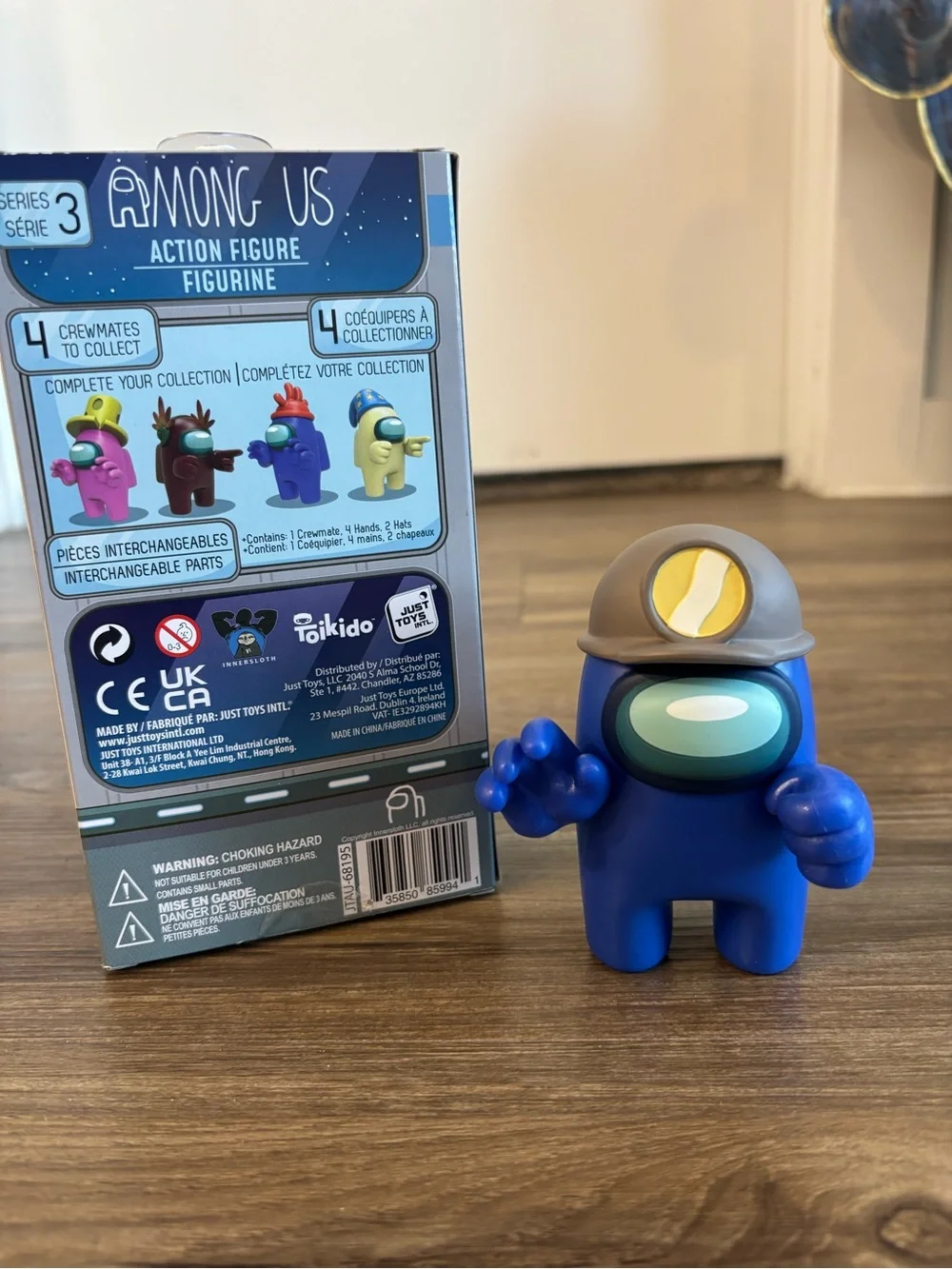 Among us Blue Crewmate Action Figure with Interchangeable Parts